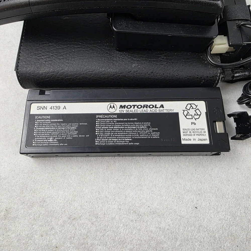 Vintage Sprint Motorola SCN2500A Bag Car Cell Phone Battery Antenna Untested